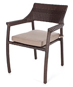 Chaises en osier synthétique Sara