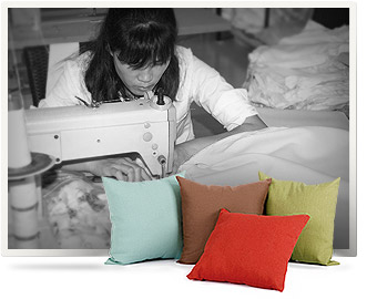 Tissage de coussins hydrofuges