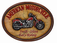 Billiard Wall Decor Accessory Easy Riding Motorcycle