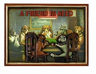 Billiard Wall Decor Accessory A Friend in Need Poker