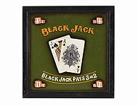 Billiard Wall Decor Accessory Black Jack