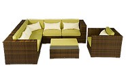 6 person Sectional for your Outdoor Patio Furniture Set - Bronze