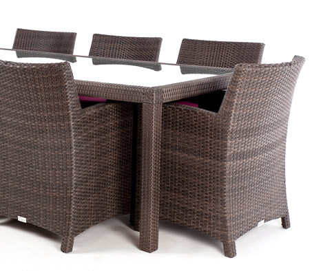 Ciro Rectangular Dining Table for 8 (Glass)
