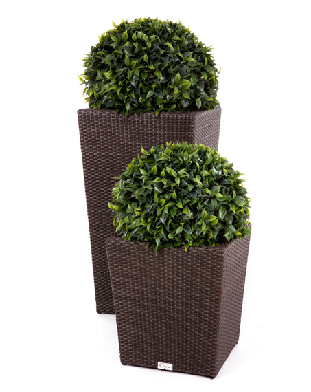 Synthetic Wicker Flower Pot (Small)